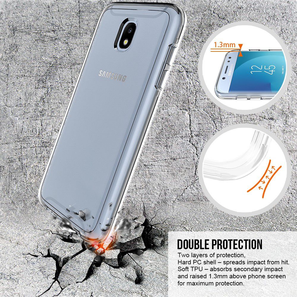 Samsung Galaxy J7 (2017)  Hoesje Armor Backcover Transparant afbeelding 4