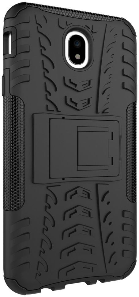 Samsung Galaxy J7 (2017) Hybride Kickstand Hoesje Zwart afbeelding 1