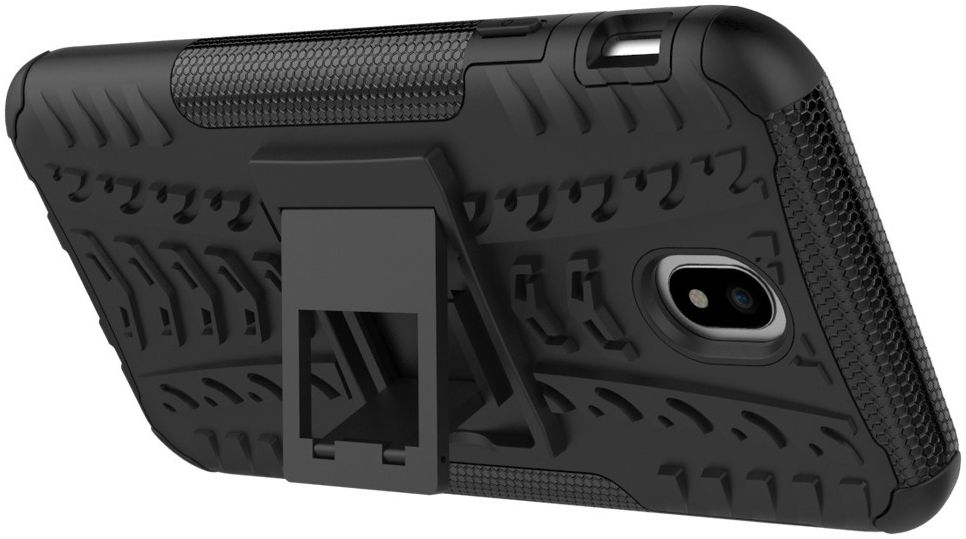 Samsung Galaxy J7 (2017) Hybride Kickstand Hoesje Zwart afbeelding 2