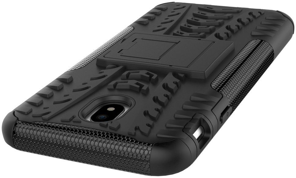 Samsung Galaxy J7 (2017) Hybride Kickstand Hoesje Zwart afbeelding 4