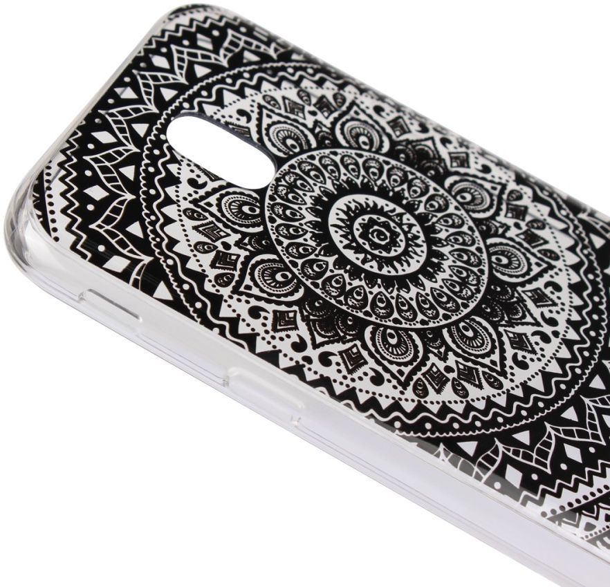 Samsung Galaxy J7 (2017) TPU Hoesje met Mandala Opdruk Zwart afbeelding 5