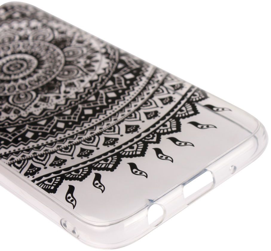 Samsung Galaxy J7 (2017) TPU Hoesje met Mandala Opdruk Zwart afbeelding 6