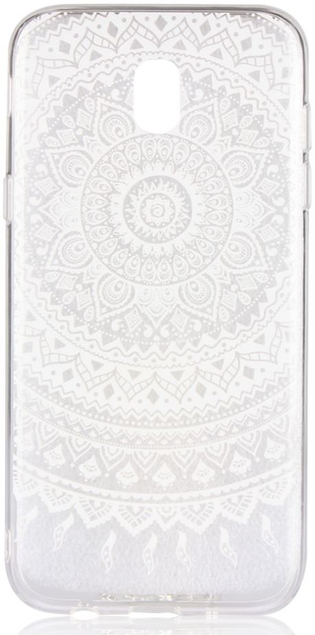 Samsung Galaxy J7 (2017) TPU Hoesje met Mandala Opdruk Wit afbeelding 1