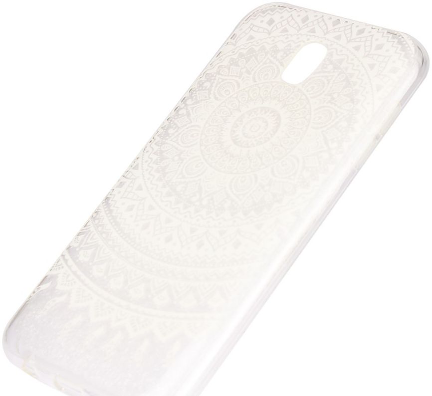 Samsung Galaxy J7 (2017) TPU Hoesje met Mandala Opdruk Wit afbeelding 2