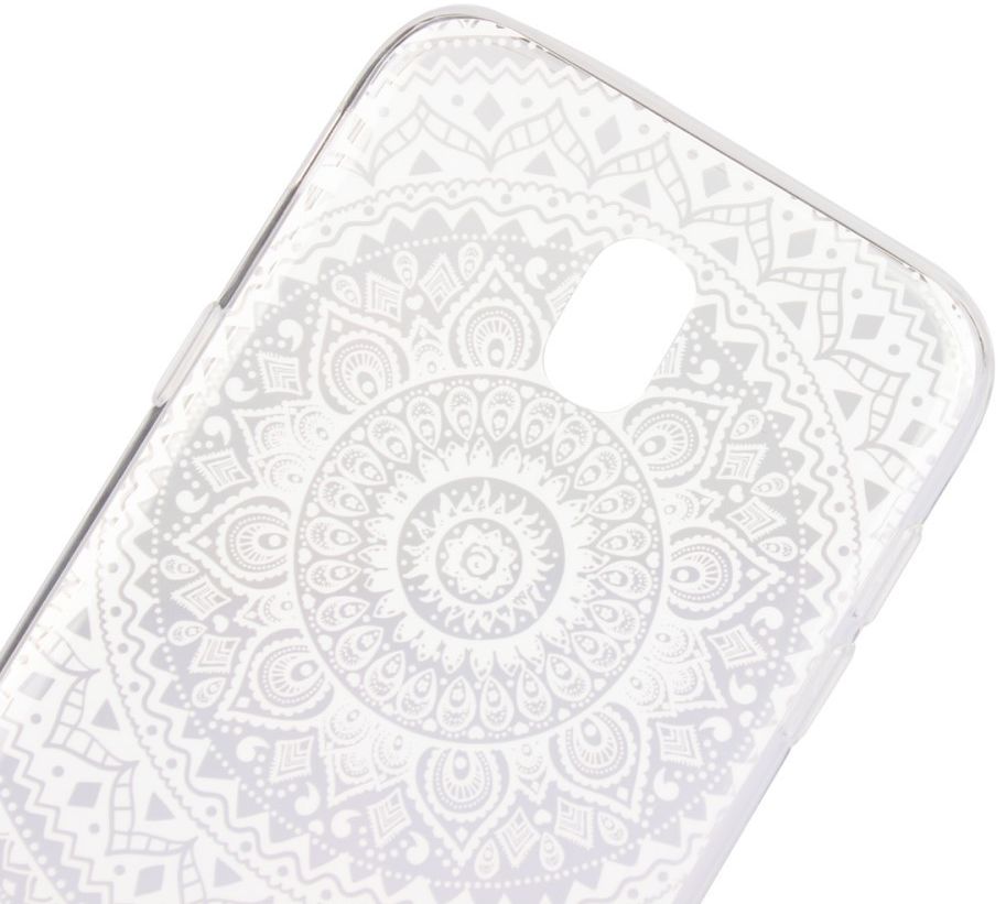 Samsung Galaxy J7 (2017) TPU Hoesje met Mandala Opdruk Wit afbeelding 3