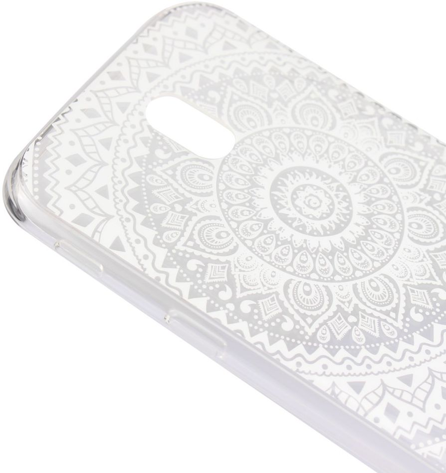 Samsung Galaxy J7 (2017) TPU Hoesje met Mandala Opdruk Wit afbeelding 5