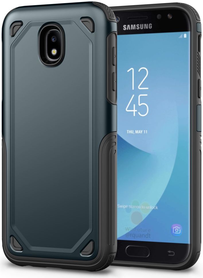 Samsung Galaxy J5 (2017) Stevig Hybride Hoesje Blauw afbeelding 1