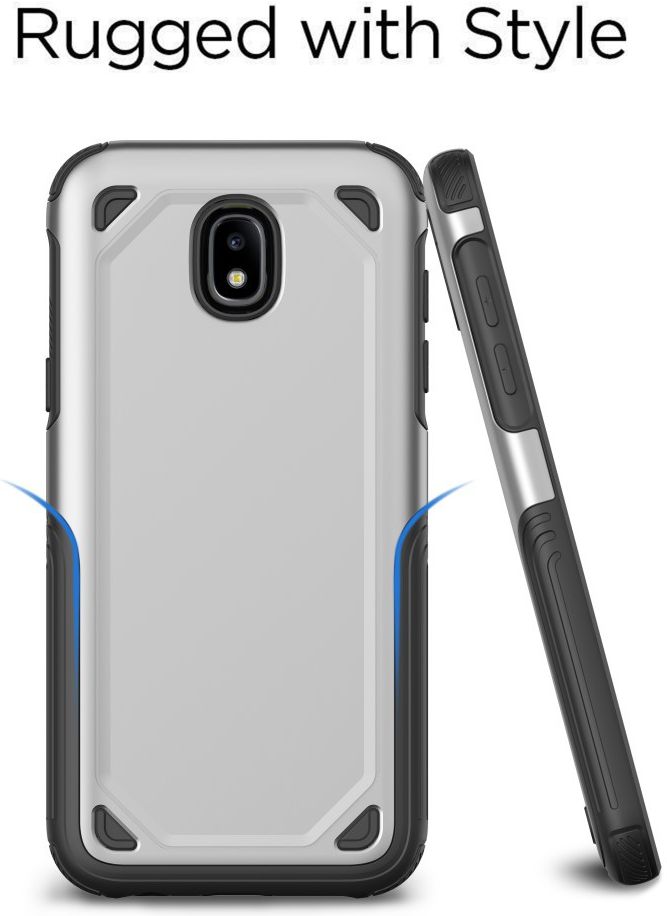 Samsung Galaxy J5 (2017) Stevig Hybride Hoesje Blauw afbeelding 2