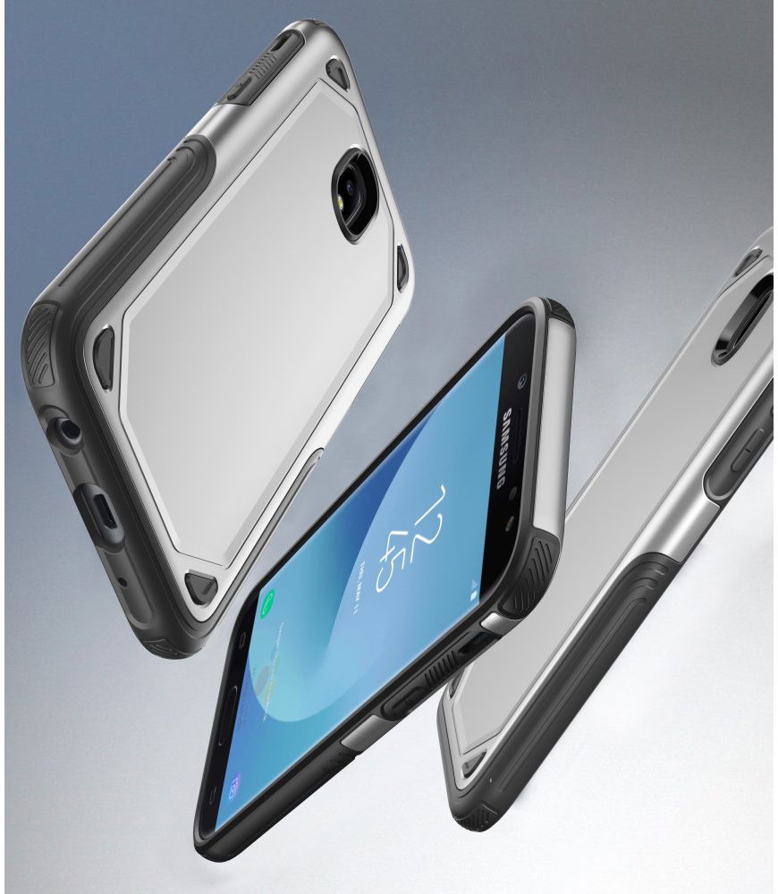 Samsung Galaxy J5 (2017) Stevig Hybride Hoesje Blauw afbeelding 4