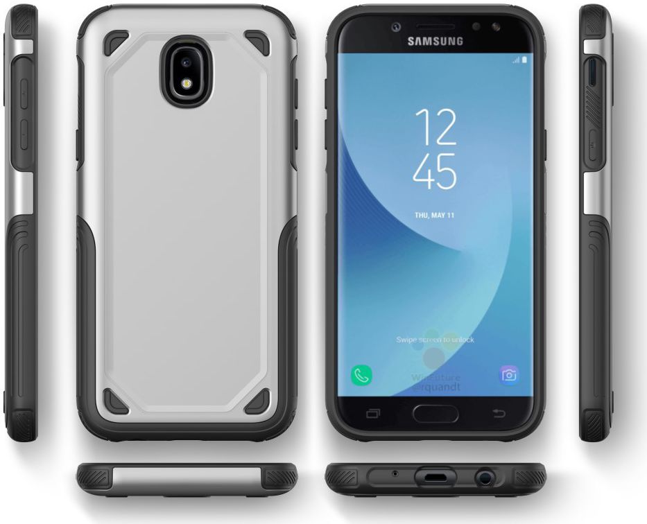 Samsung Galaxy J5 (2017) Stevig Hybride Hoesje Blauw afbeelding 5