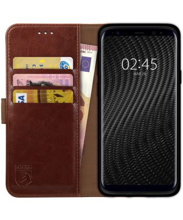 Rosso Element Samsung Galaxy S9 Plus Hoesje Book Cover Bruin Hoesjes