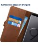 Rosso Deluxe Samsung Galaxy S9 Plus Hoesje Echt Leer Book Case Bruin