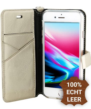 Valenta Booklet Premium Hoesje Leer Apple iPhone 6(S) / 7 / 8 Goud Hoesjes