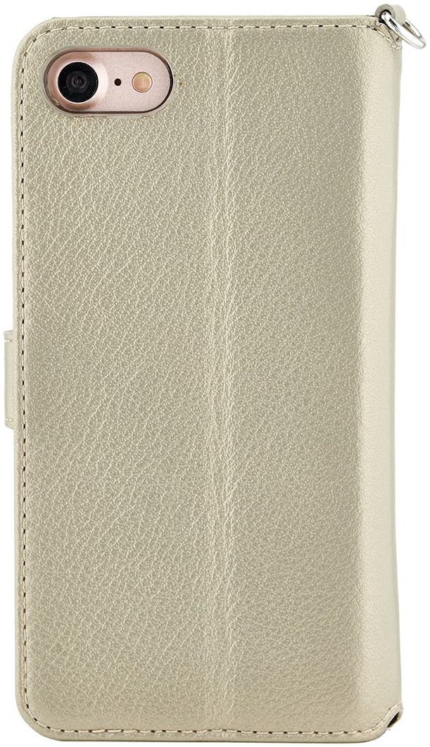 Valenta Booklet Premium Hoesje Leer Apple iPhone 6(S) / 7 / 8 Goud afbeelding 5