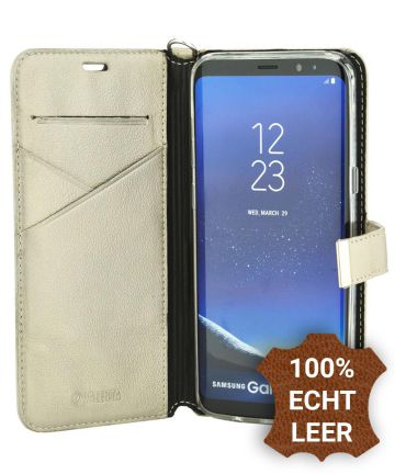 Valenta Booklet Premium Hoesje Leer Samsung Galaxy S8 Plus Goud Hoesjes