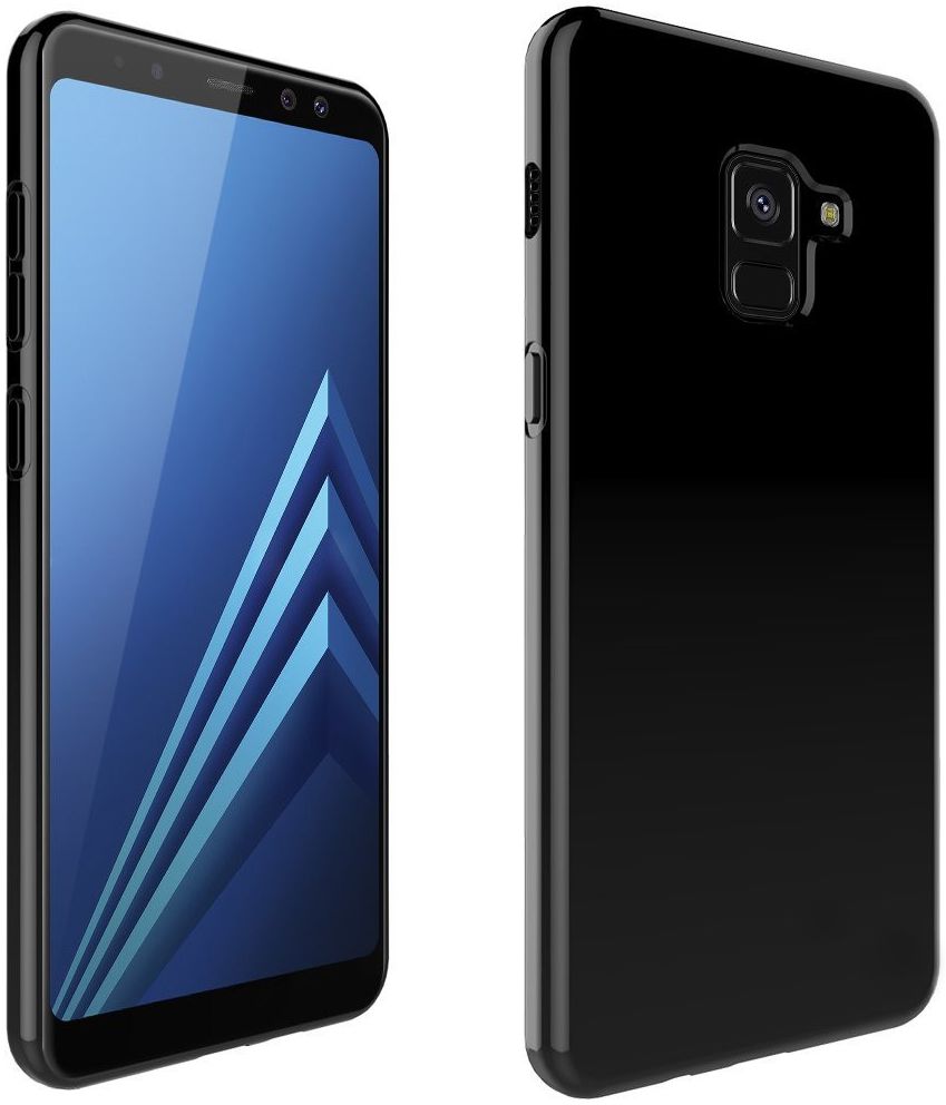 Samsung Galaxy A8 (2018) TPU Case Zwart afbeelding 3
