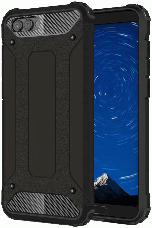 Honor View 10 Hybride Hoesje Zwart afbeelding 1
