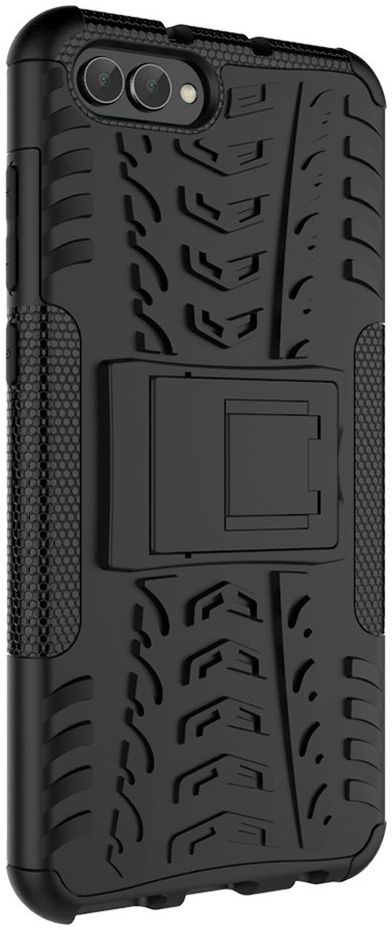 Honor View 10 Hybride Kickstand Hoesje Zwart afbeelding 9