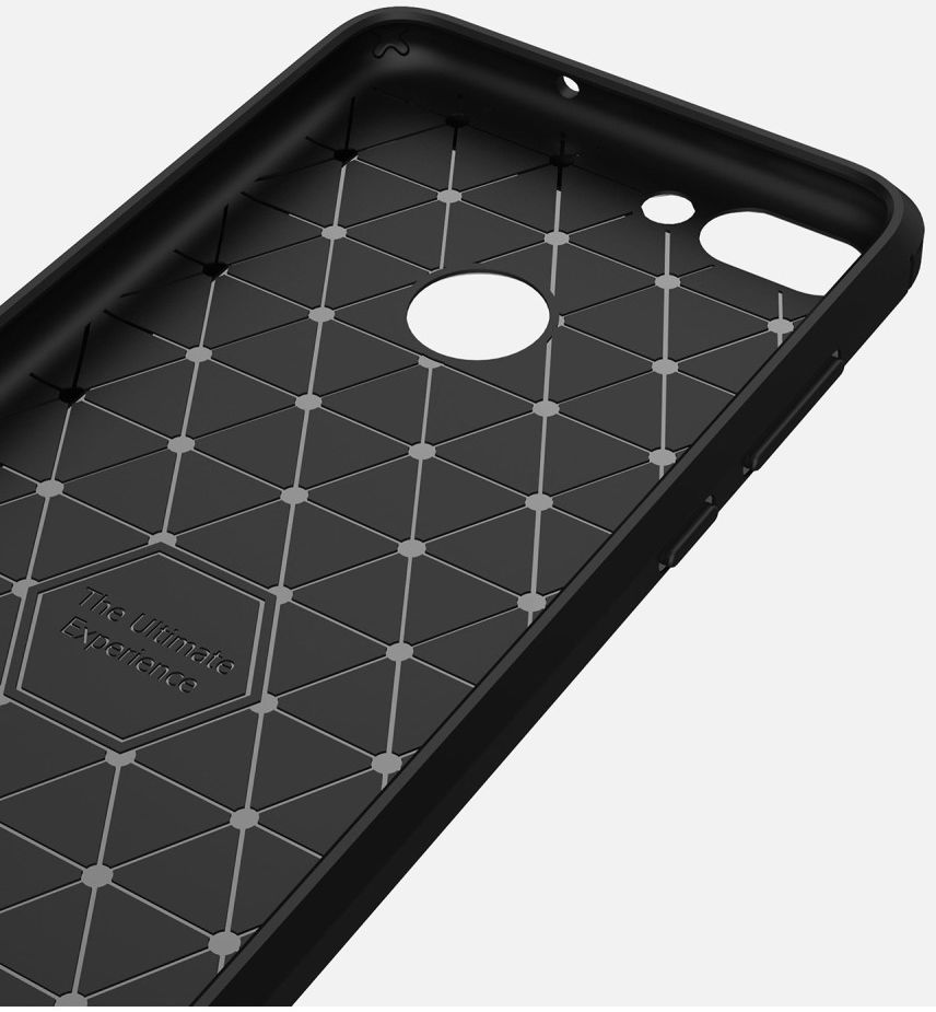 Huawei P Smart Geborsteld TPU Hoesje Zwart afbeelding 9