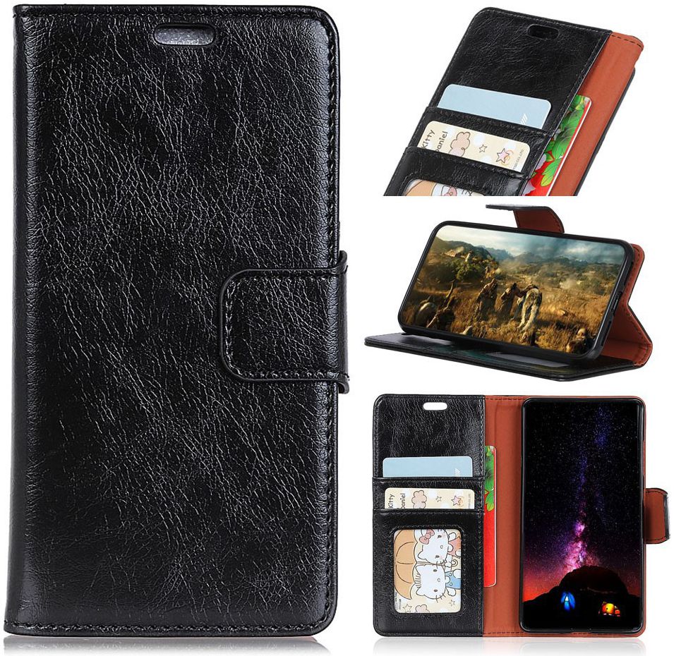 Samsung Galaxy S9 Lederen Portemonnee Hoesje Zwart afbeelding 11