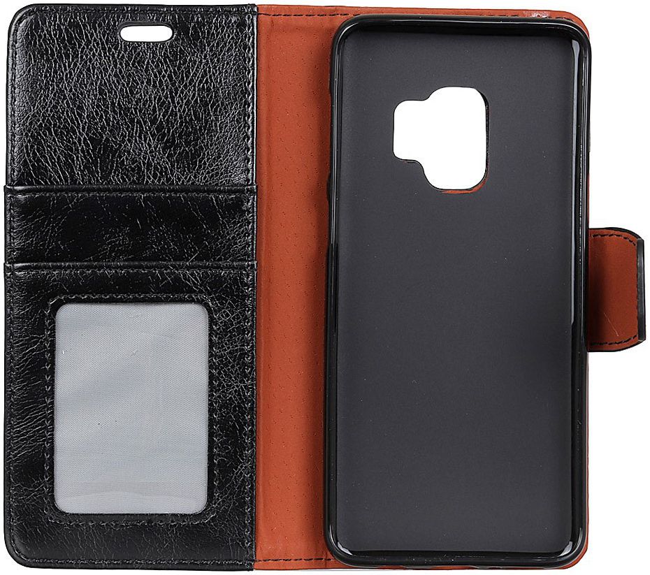 Samsung Galaxy S9 Lederen Portemonnee Hoesje Zwart afbeelding 8