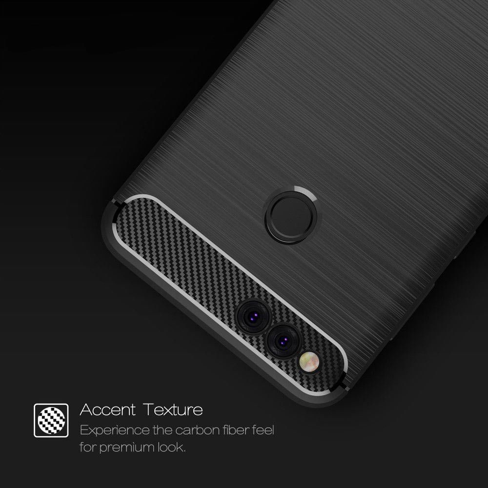 Honor 7X Geborsteld TPU Hoesje Zwart afbeelding 10