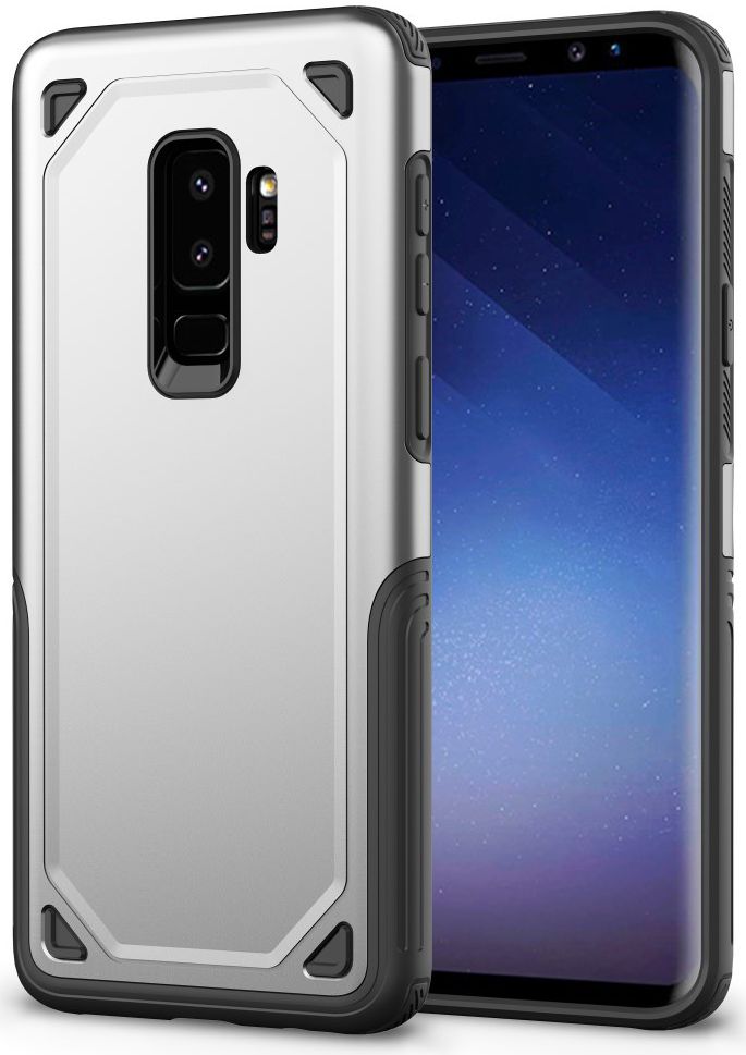 Samsung Galaxy S9+ Hybride Rugged Armor - Zilver afbeelding 1