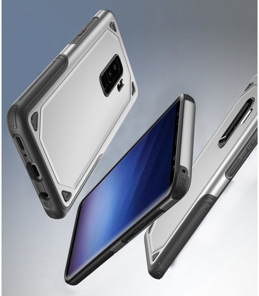 Samsung Galaxy S9+ Hybride Rugged Armor - Zilver afbeelding 4