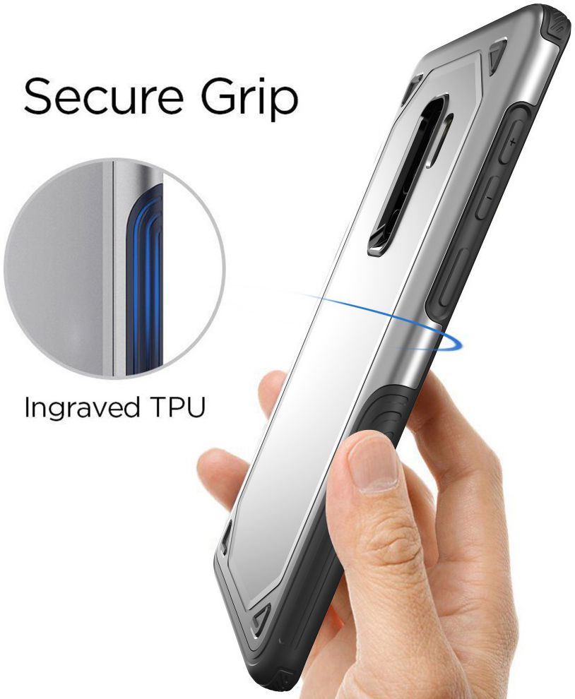 Samsung Galaxy S9+ Hybride Rugged Armor - Zilver afbeelding 6