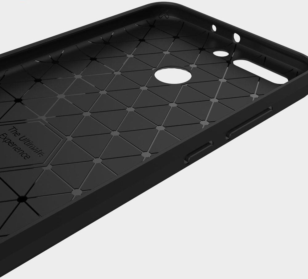 Honor 8 Pro Geborsteld TPU Hoesje Zwart afbeelding 6