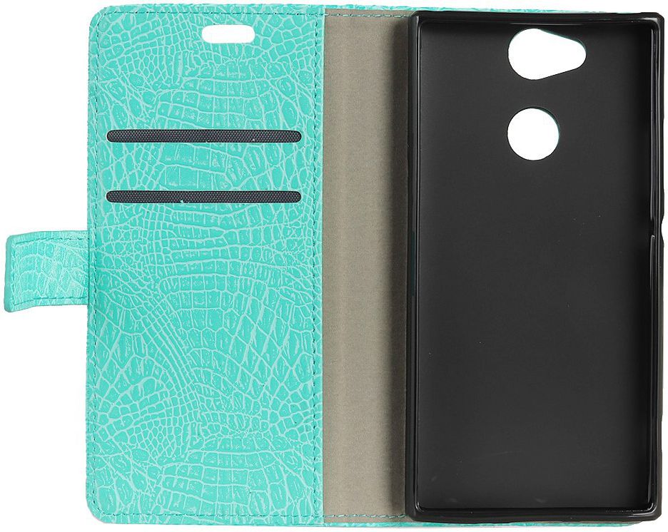 Sony Xperia XA2 Flip Hoesje met Standaard Blauw afbeelding 2