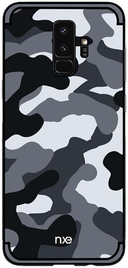 Samsung Galaxy S9 Hybride Hoesje met Camouflage Grijs afbeelding 4