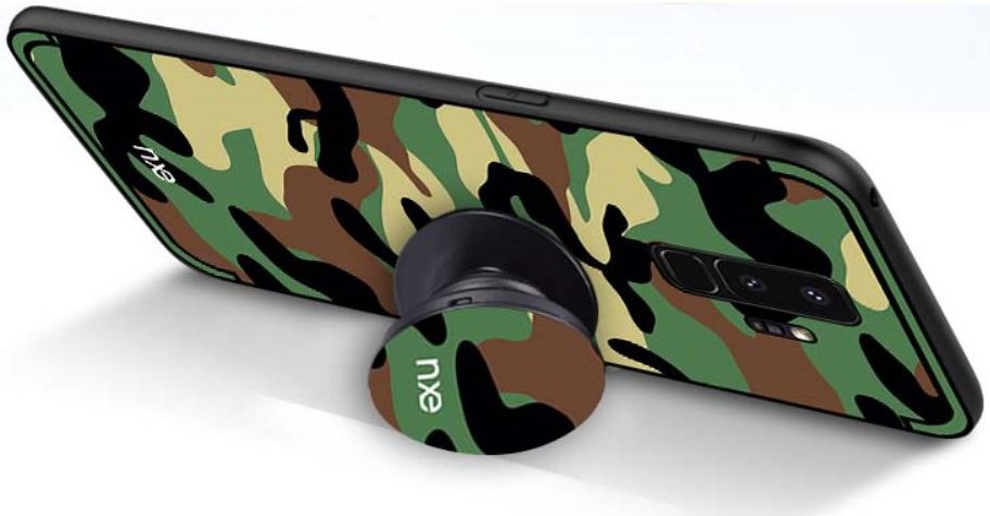 Samsung Galaxy S9 Hybride Hoesje met Camouflage Groen afbeelding 3