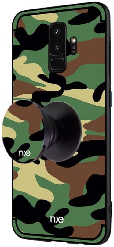 Samsung Galaxy S9 Hybride Hoesje met Camouflage Groen afbeelding 2