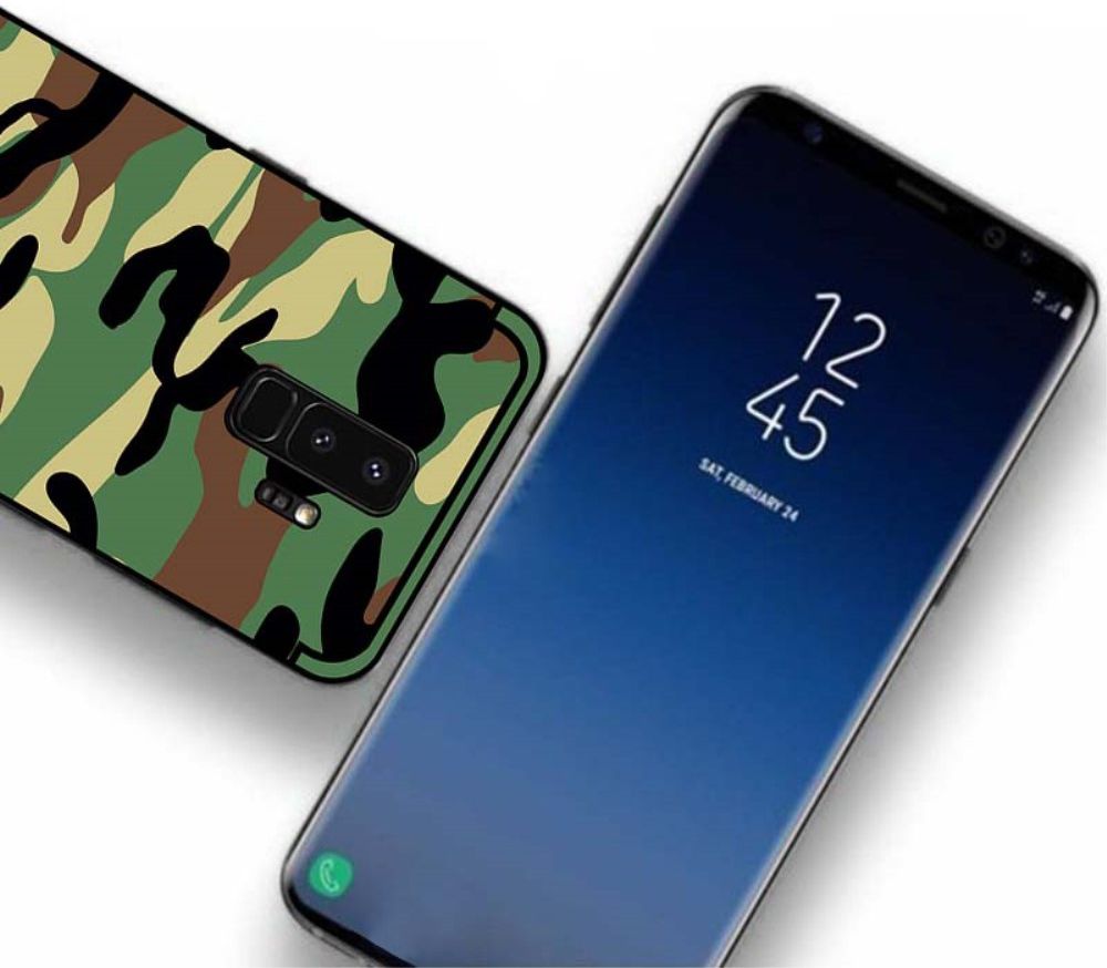 Samsung Galaxy S9 Hybride Hoesje met Camouflage Groen afbeelding 5