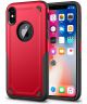 Apple iPhone X Hybride Rugged Armor - Rood