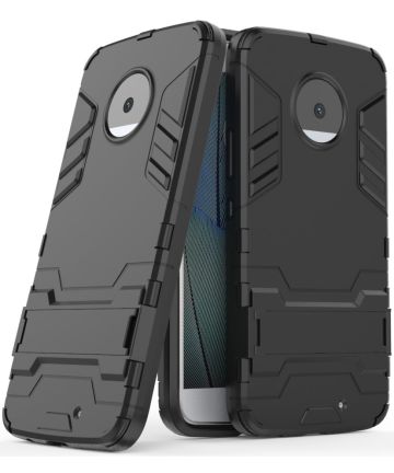 Hybride Motorola Moto X4 Hoesje Zwart Hoesjes