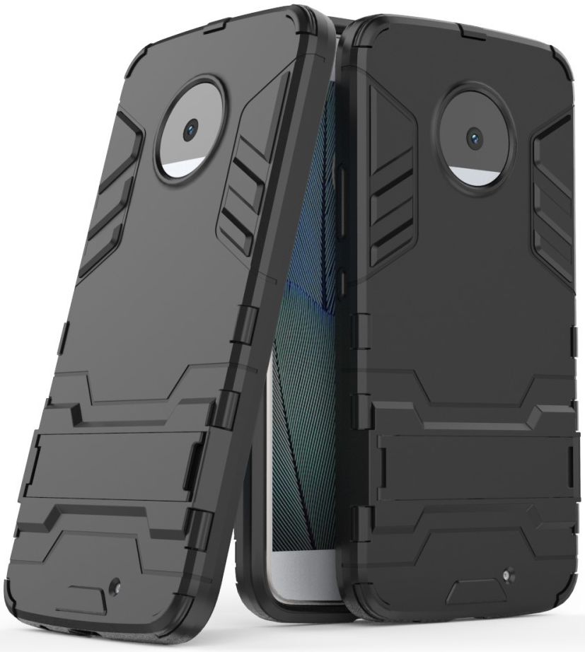 Hybride Motorola Moto X4 Hoesje Zwart afbeelding 1