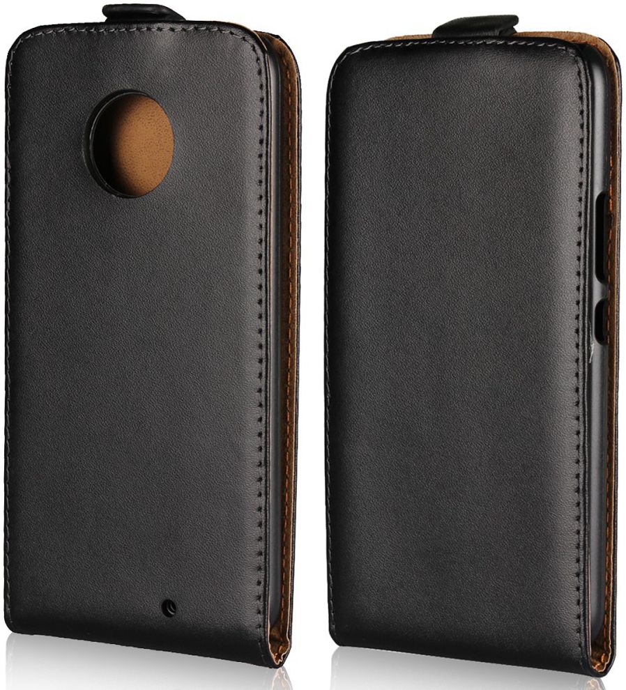 Motorola Moto X4 (4th gen.) Klassieke Flip Case Zwart afbeelding 1