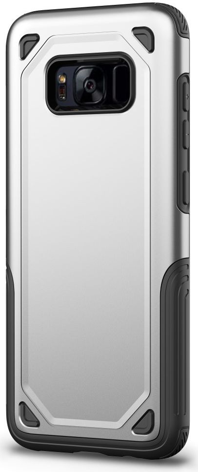 Samsung Galaxy S8 Hybride Rugged Armor Zilver afbeelding 2