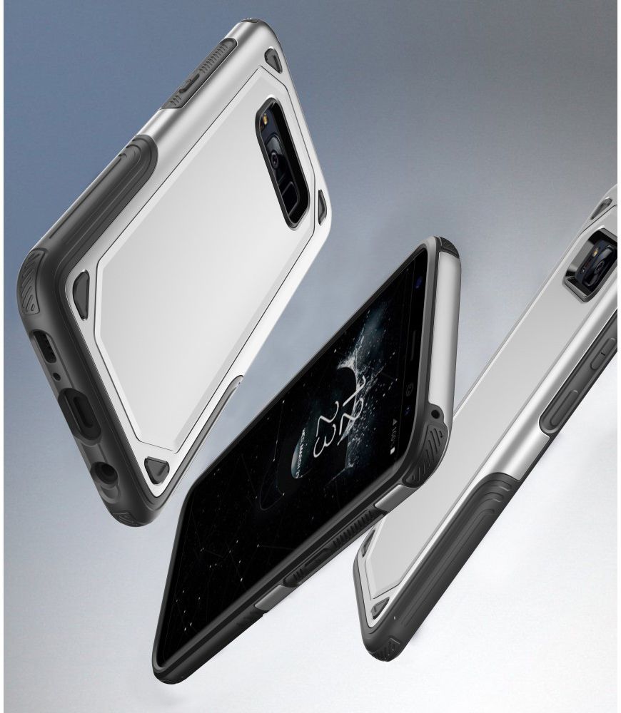 Samsung Galaxy S8 Hybride Rugged Armor Zilver afbeelding 7