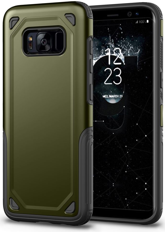 Samsung Galaxy S8 Hybride Rugged Armor Groen afbeelding 1