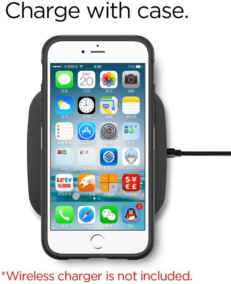 Apple iPhone 8 / 7 Hybride Rugged Armor - Zwart afbeelding 3