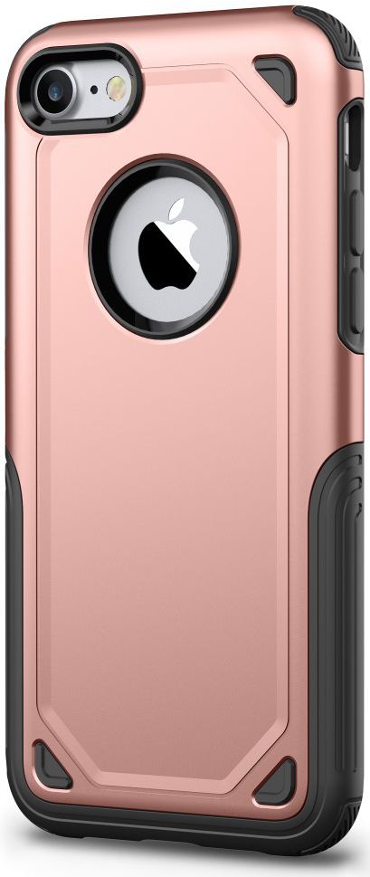 Apple iPhone 8 / 7 Hybride Rugged Armor - Roze Goud afbeelding 2