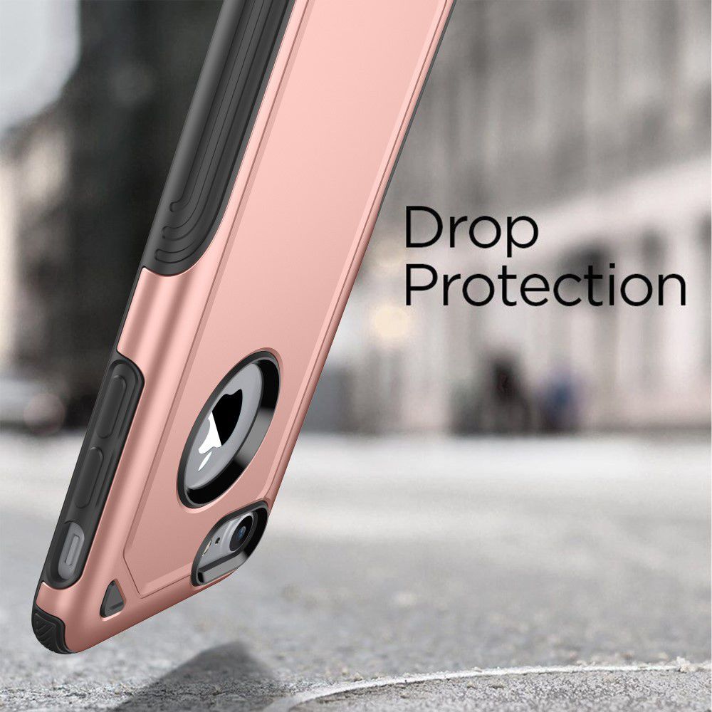 Apple iPhone 8 / 7 Hybride Rugged Armor - Roze Goud afbeelding 5