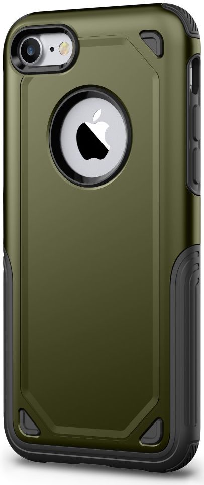 Apple iPhone 8 / 7 Hybride Rugged Armor - Leger Groen afbeelding 2