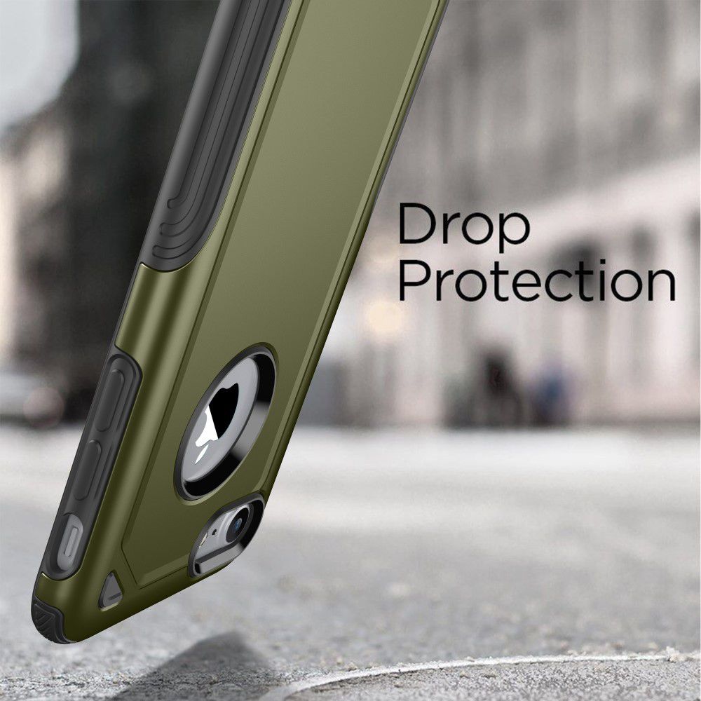 Apple iPhone 8 / 7 Hybride Rugged Armor - Leger Groen afbeelding 5