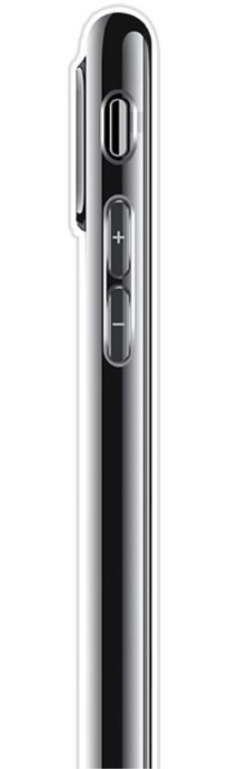 Apple iPhone X TPU Hoesje Blauwe Bloem Transparant afbeelding 3