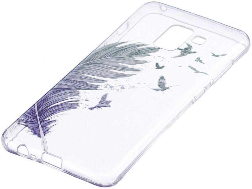 Samsung Galaxy A8 (2018) TPU Back Cover Feather afbeelding 2