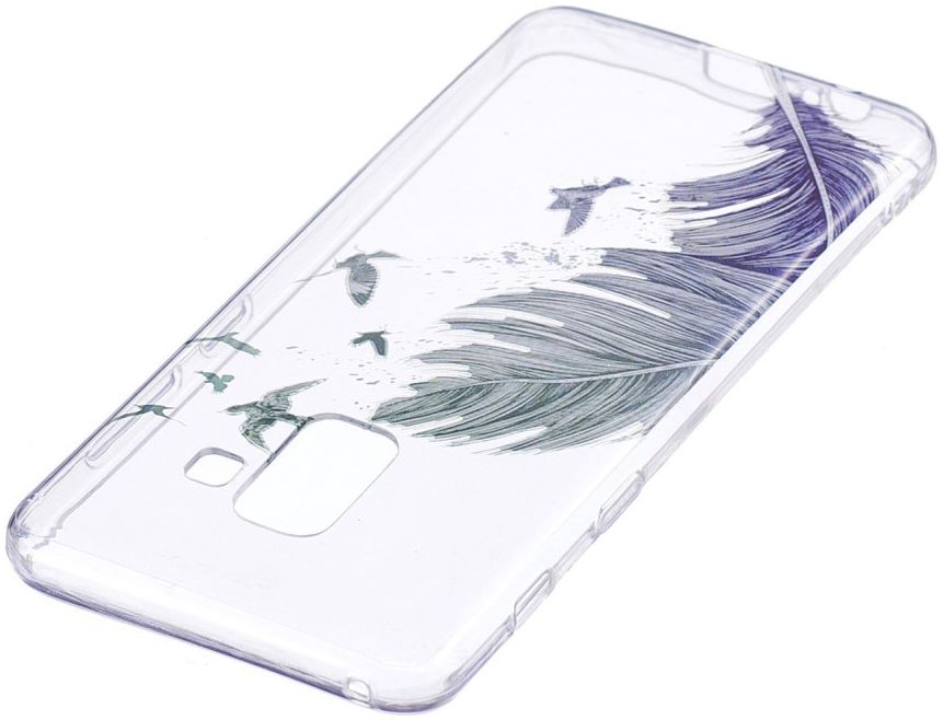 Samsung Galaxy A8 (2018) TPU Back Cover Feather afbeelding 3
